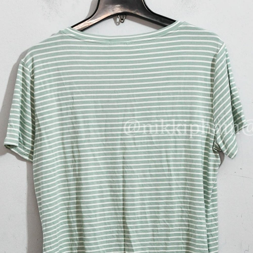 Matty Ladies' V-Neck Tee Shirt Top Short Sleeve Lightweight - Picture 5 of 5